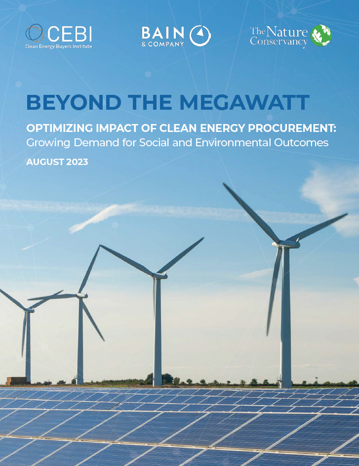 Cover of Beyond the Megawatt report.