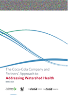 Cover of Coca-Cola Watershed Report.