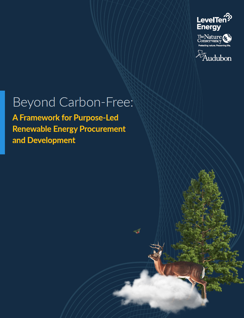 Cover of Beyond Carbon-Free report.
