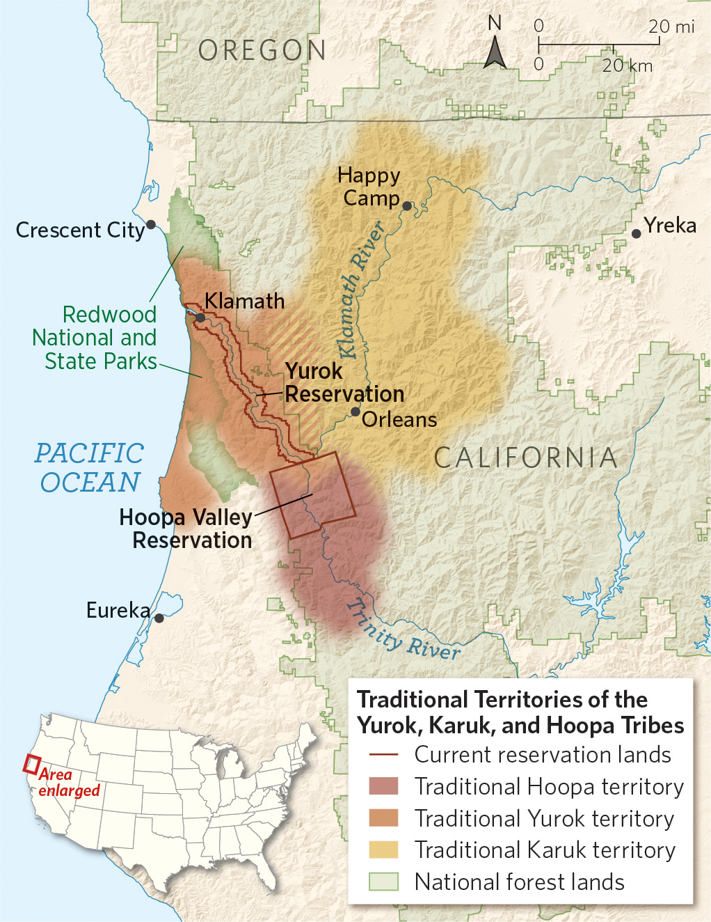 california map of indian tribes