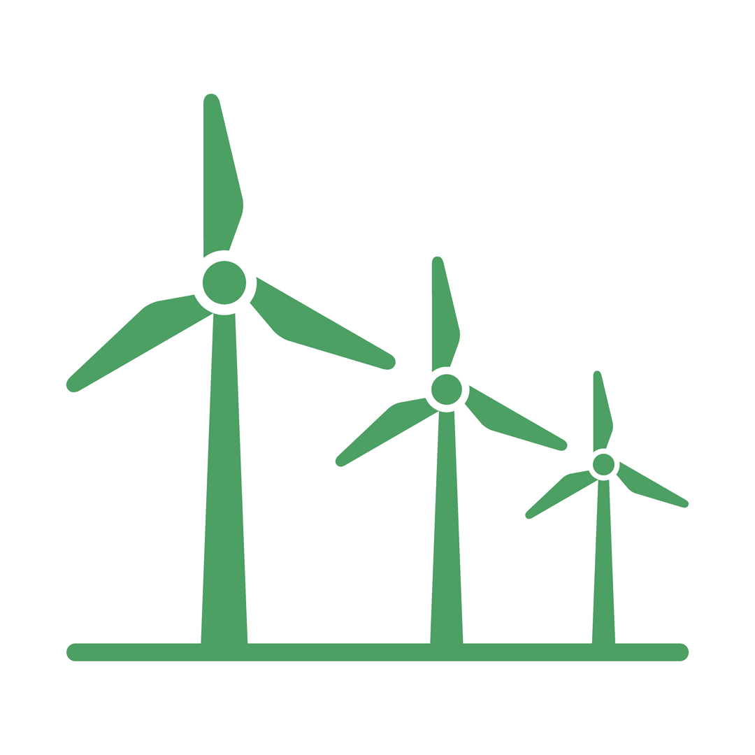 Icon of 3 windmills. 