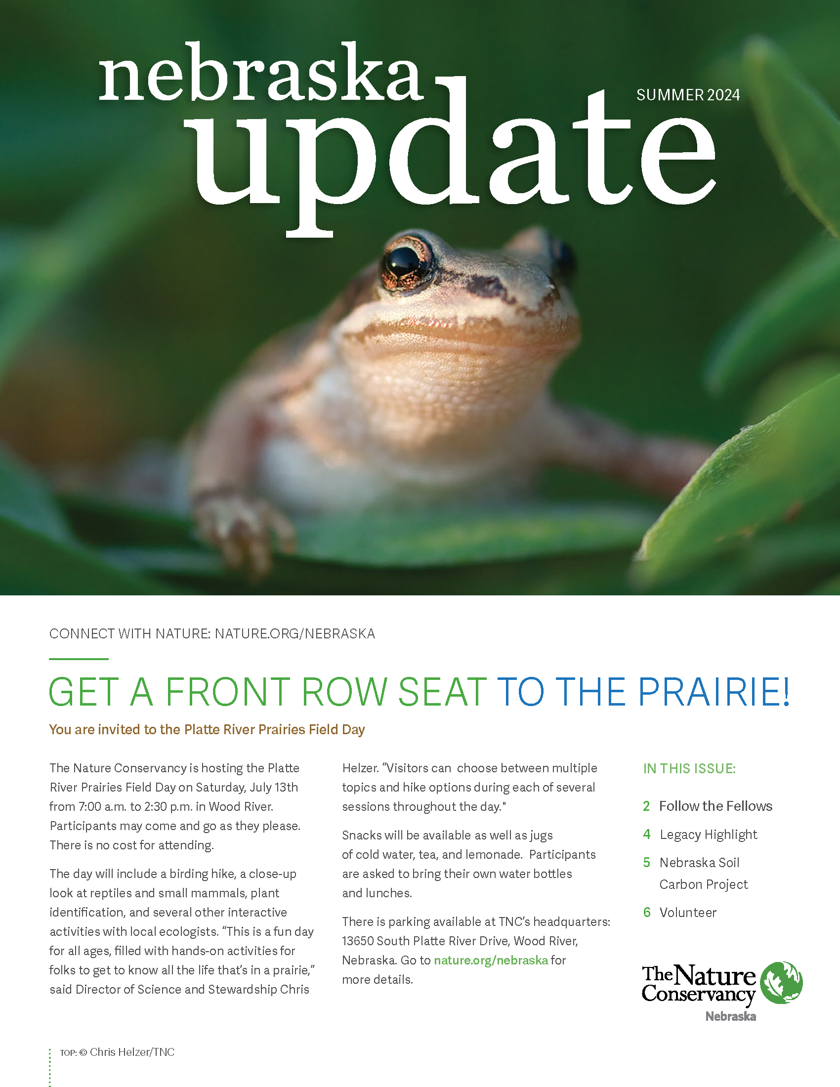 Check out the latest information from The Nature Conservancy in Nebraska!