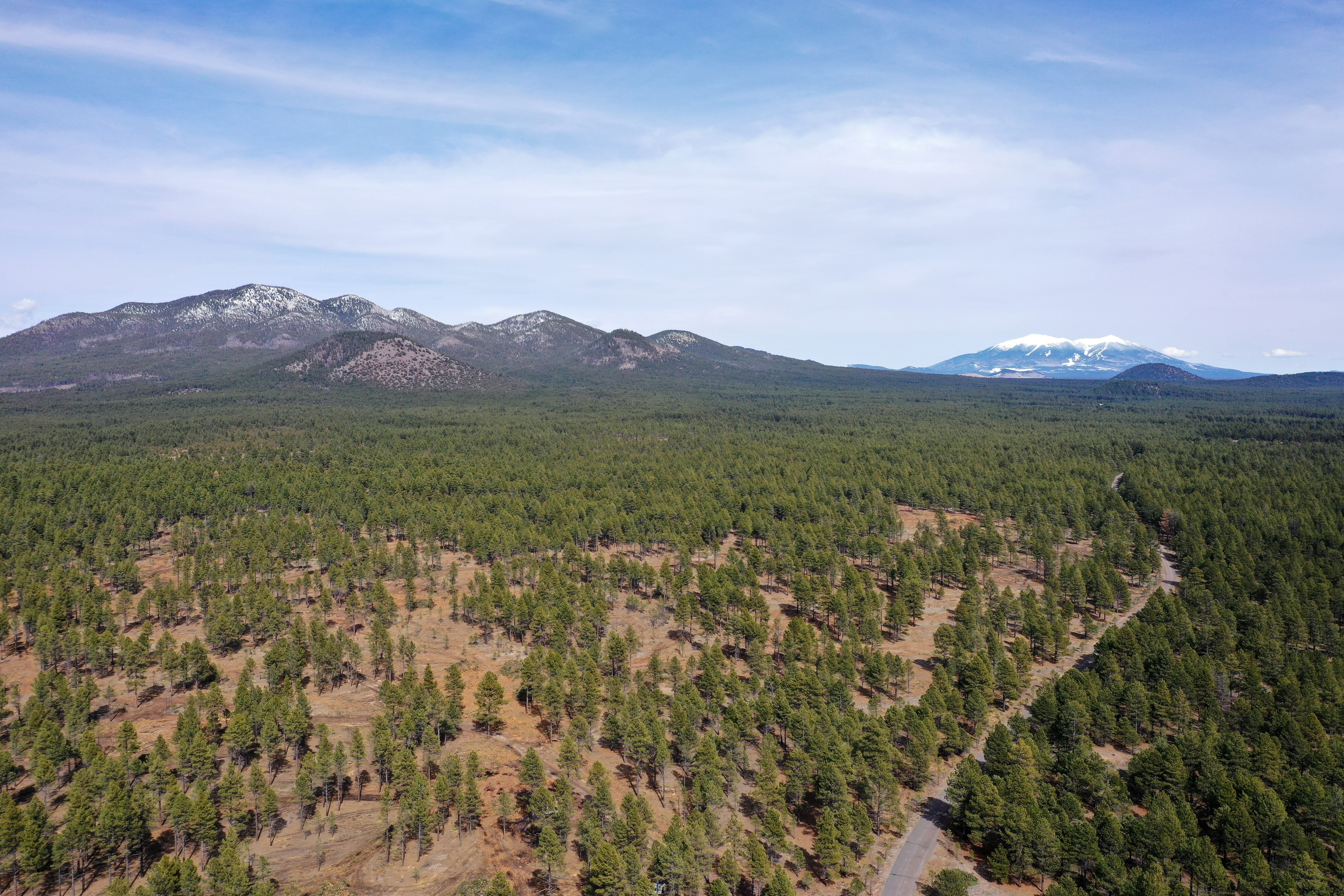 Aerial view of the Parks West restoration site overseen