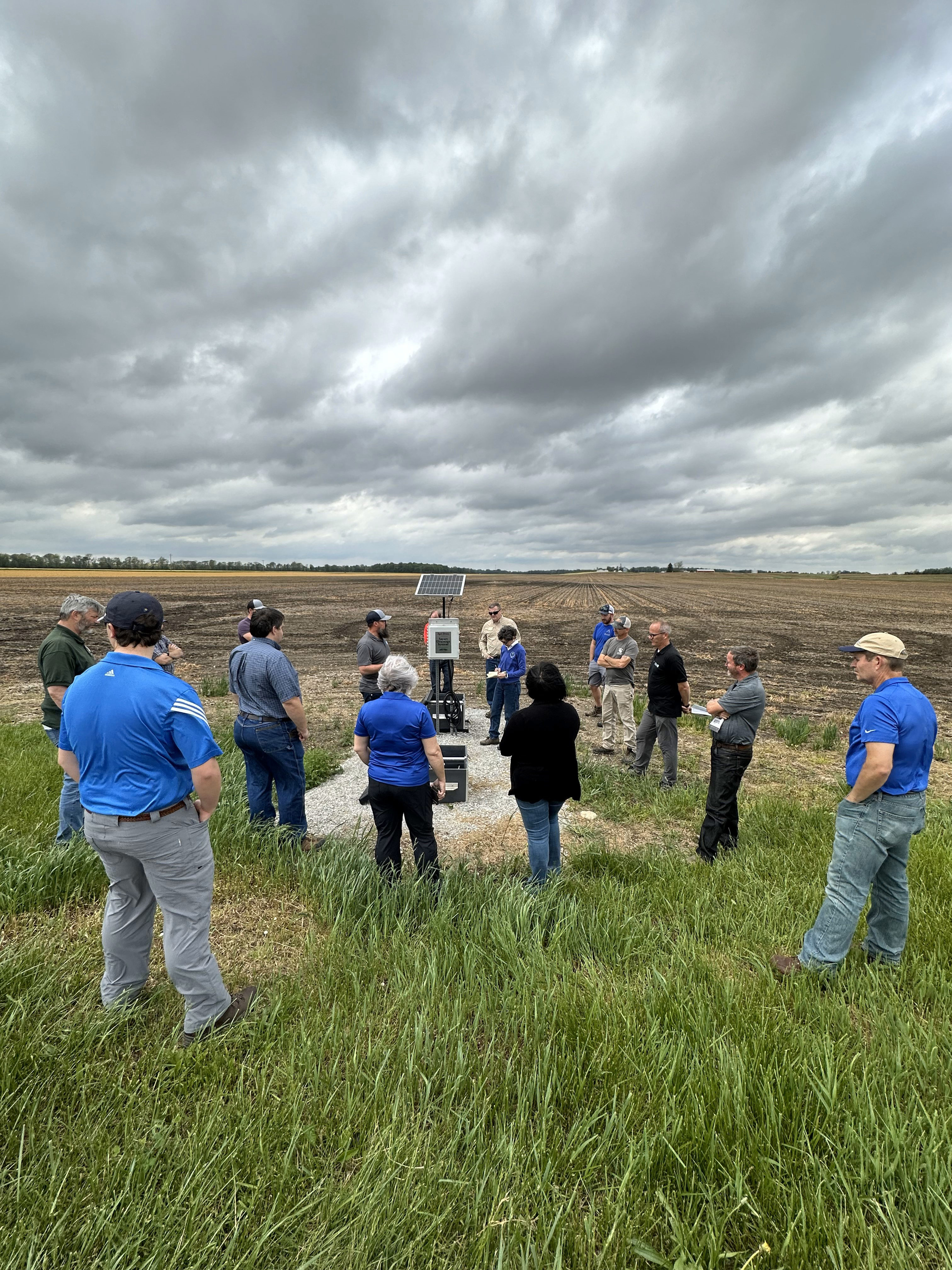 TNC and U.S. EPA staff visit Fairholme Farms in east central Indiana.