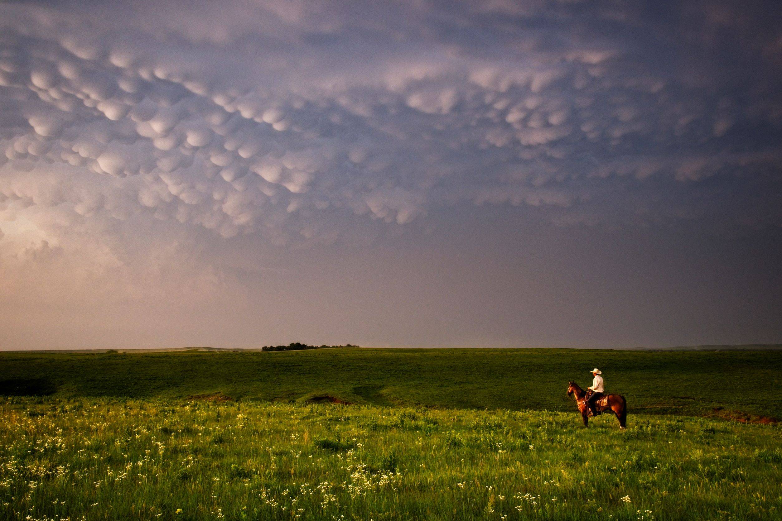 Storm gathers above Flint Hills