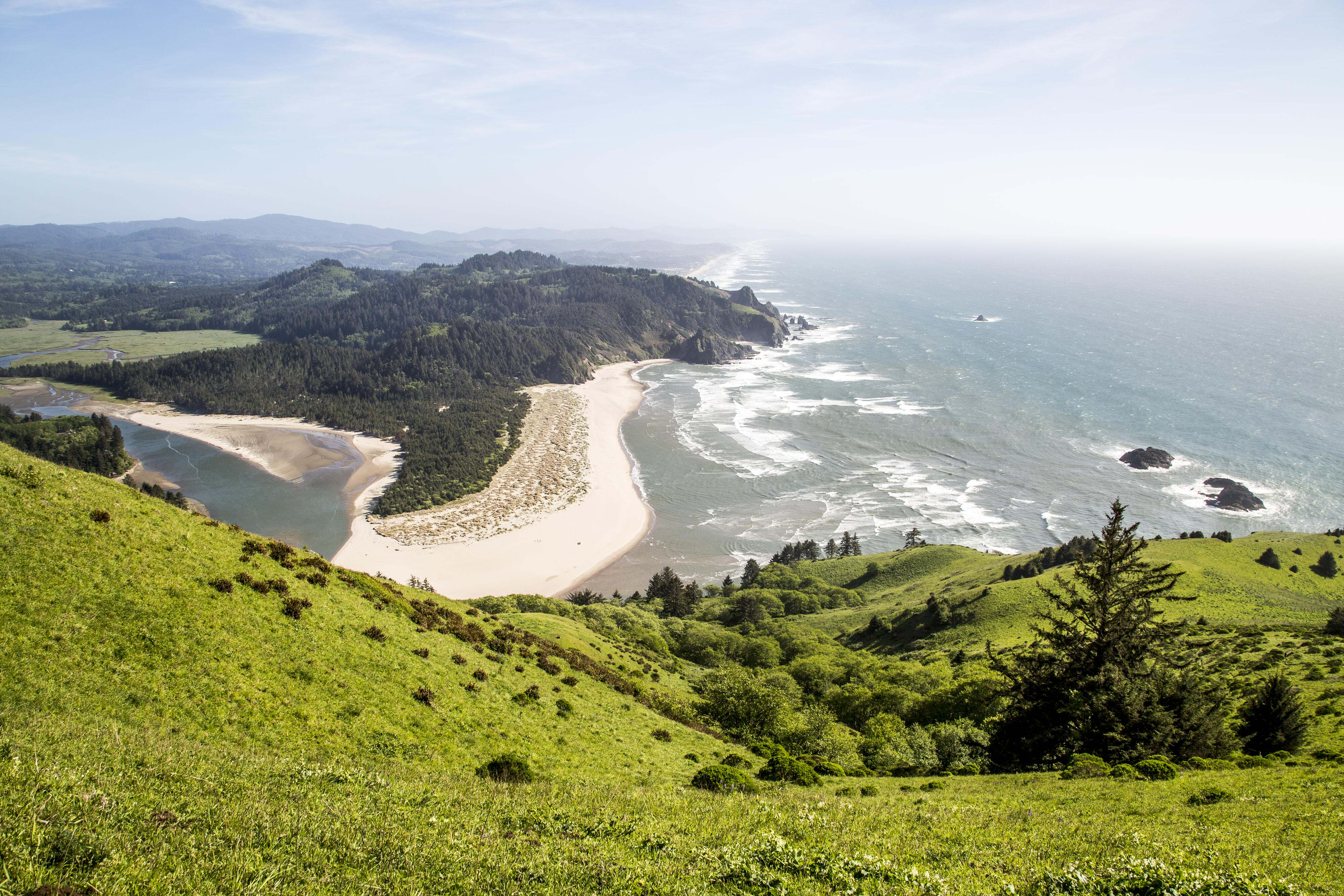 The Nature Conservancy's Cascade Head Preserve, north of Lincoln City, Oregon. The Conservancy bought Cascade Head in 1966 and continues to protect the critical habitat for native prairie grasses, rare wildflowers and the Oregon silverspot butterfly. 