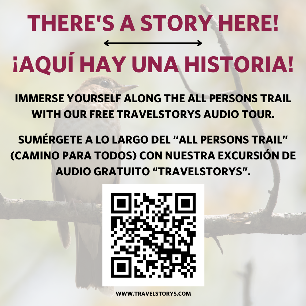 Una imagen de un código QR que dirige a un TravelStory.